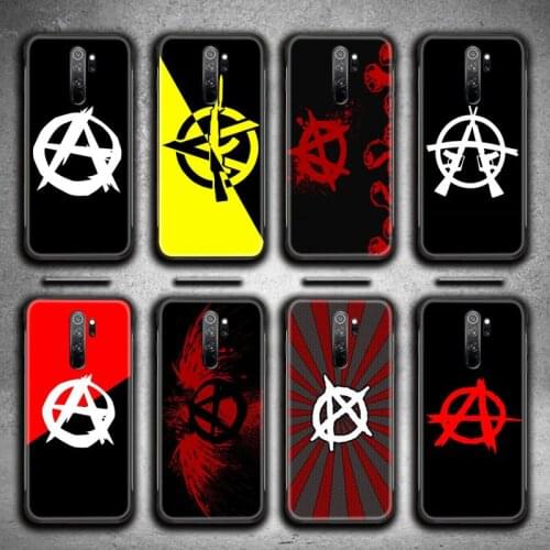 Anarchy Symbol A logo Phone Case for Redmi Note 9 8 8T 8A 7 6 6A Go Pro Max Redmi 9 K20 K30 Pro