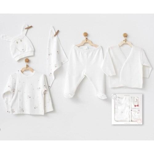 Andywawa AC20800 Organic Sweet Sheep 5 Piece The Zibin Set ecru