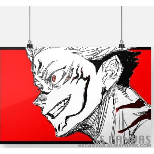 Sukuna Jujutsu Kaisen Anime Canvas Painting Decor Wall Art Bedroom Home Living Room Decoration Prints Poster