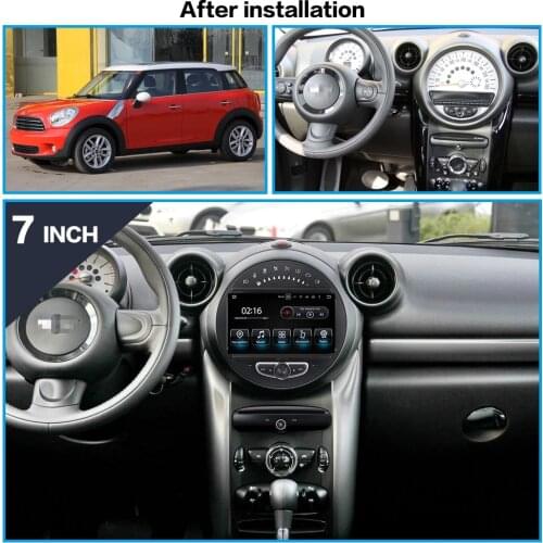 Android 9.0 Car DVD player GPS Glonass Navigation For BMW mini Cooper 2005-2013 Car Auto Stereo multimedia player head unit tape