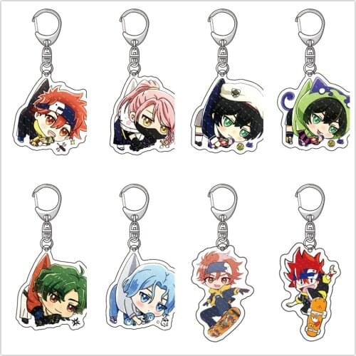 Anime SK8 the Infinity Reki Snow Miya Cheery Blossom Acrylic Pendant Figure Keychain Keyring Collection Model Toy Gift Cosplay