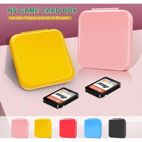 12 In 1 Solid Gamd Card Case For Nintendo Switch Game Card & Micro SD Card Slot Box Protection For N-switch Travel Accessories
