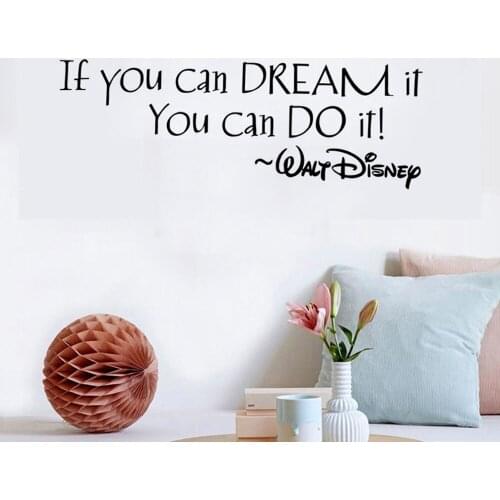 Home Wall Decal Art Vinyl Wall Sticker For Kids Rooms Decoration Inspiring Quote Wall Stickers