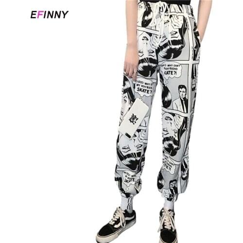 EFINNY Women's Trousers Harem Pants