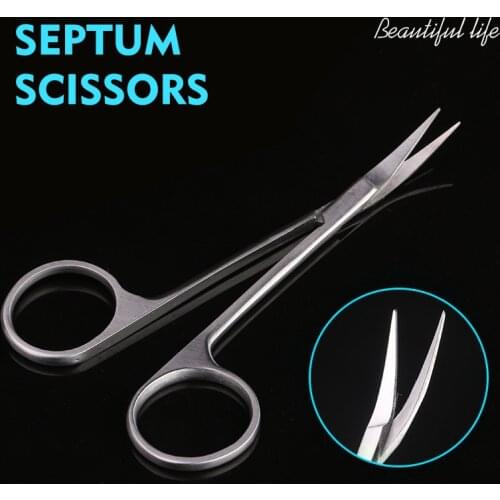 Surgery tool instrument Septum scissors Cosmetic nose plastic Rhinoplasty tool Stainless steel 9.5cm scissors Birdbill scissors