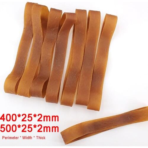 500g Perimeter 400/500mmBrown Quality Elastic Rubber Bands Sturdy Stretchable Packaging Band Loop O Rings For Home School Office