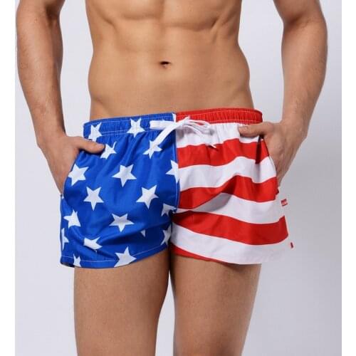 AUSTINBEM homewear shorts men short pants summer 2018 new beach shorts board briefs men swimwear sunga swimsuit mens swim trunk