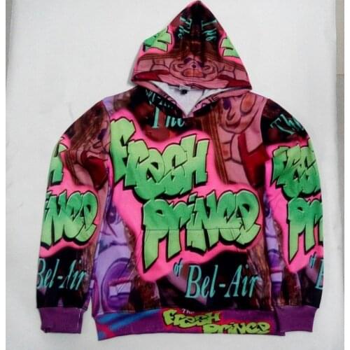 REAL American SIZE Custom Fresh Prince bel air 3D Sublimation Printing Hoody / Hoodie Plus size