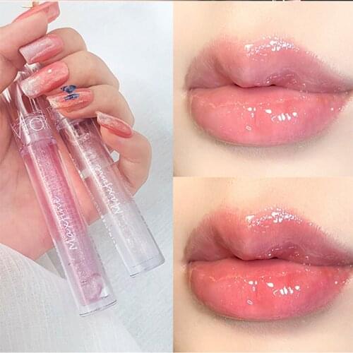 Natural High Gloss Lipstick Long Lasting Moisturizing Nourishing Lip Gloss Reduce Lips Lines Plumping Serum Lip Oil Care