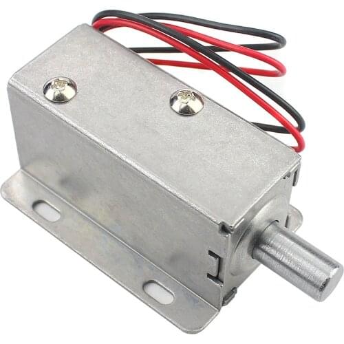 DC 12v2A Small Electric Lock Cabinet Lock Electric Bolt Lock Electronic Lock Door Gate Release Assembly Electric Control Lock