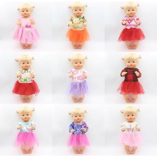 New 9 style dress doll Clothes Fit 42cm/17inch Nenuco Doll Nenuco su Hermanita Doll Accessories