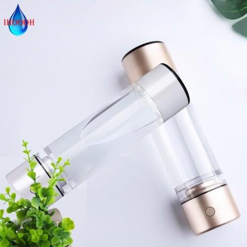 Portable Mini Pure H2 Ventilator Smart Molecular Resonance 7.8Hz Electrolysis Hydrogen Water Generator Rechargeable Nano Cup
