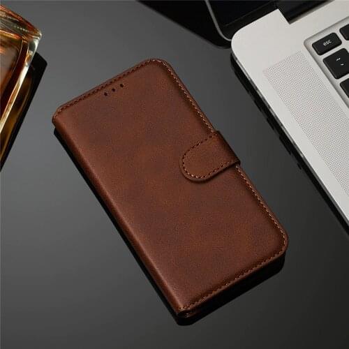 Plain PU Leather Case For Huawei P Smart Plus 2019 PSmart Z Flip Retro Stand Wallet Holder Book Case For Huawei P Smart 2018