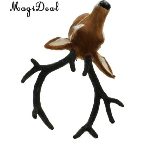 Simulation Realistic Deer Head Wall Statues Sculptures Hanging Decor Crafts