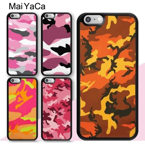 MaiYaCa Pink Camo Camouflage Case For iphone 12 mini 11 Pro MAX X XR XS MAX SE 2020 6S 7 8 Plus 5S Cover