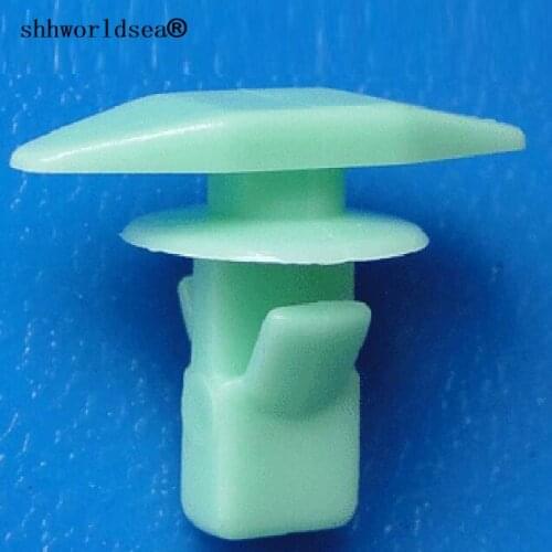 Shhworldsea 100pcs auto clip and fasteners weatherstrip retainer for honda 90664-671-0030 fits into 5mm hole