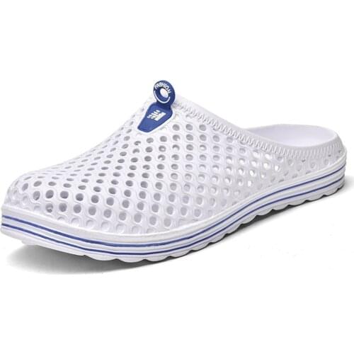 Mens Flip Flops Summer Slippers Unisex Beach Sandals Hollow Out Casual Breathable slippers Flats Shoes Outdoor Flat Shoes