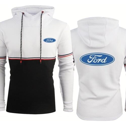 Spring Autumn Mens Hoodie Ford Car Logo printing Fashion casual Mens pullover Cotton High Quality Mens hooded sweater