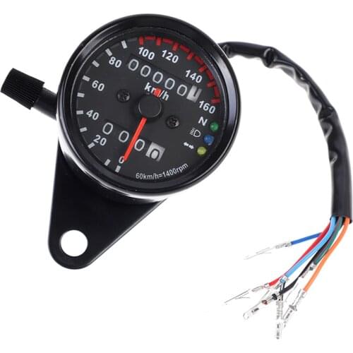 New Universal Motorcycle Speedometer Odometer 12V Motorcycle Dual Speed Meter with LED Indicator Speedometer Motorcycle