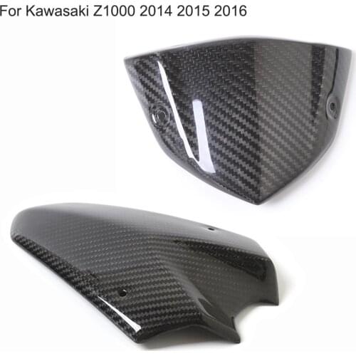 For Kawasaki Z1000 2014 2015 2016 Windshield Wind Deflector Windscreen Upper Lower Cover Deco Motorcycle Accessory Carbon Fiber