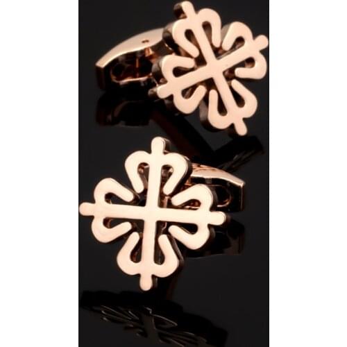 XK038 High quality mens wedding Cufflinks rose gold China knot Cufflinks factory direct