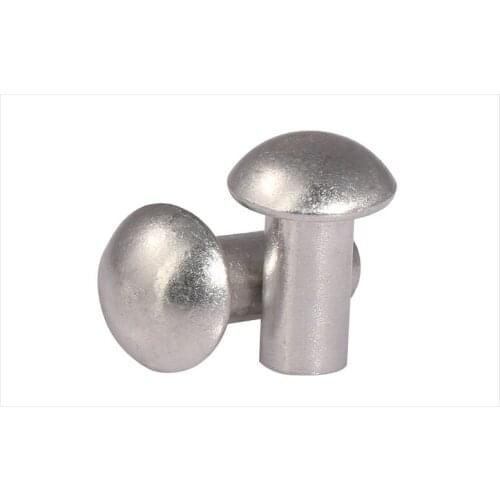 GB867-86 half round head rivets solid rivets round caps percussion aluminum rivets M3 M4 M5 M6 rivets
