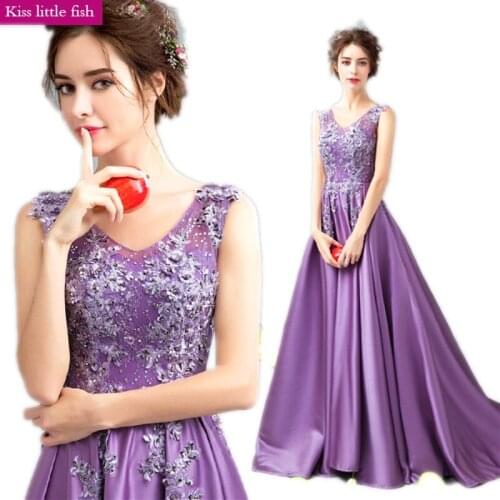0252 Free shipping Long purple Backless prom dresses Vestido de festa longo