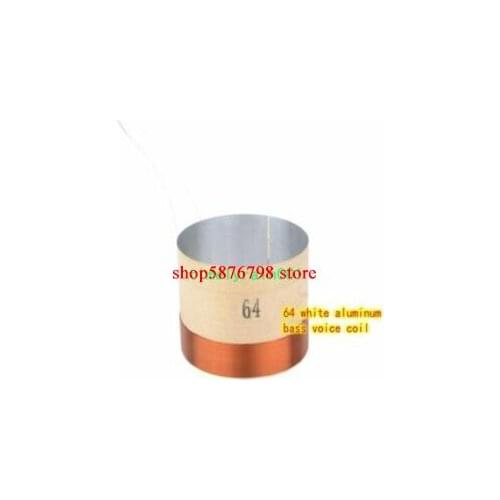 1pcs 64mm 8Ω ASV White aluminum skeleton bass voice coil Speaker accessories