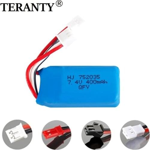 7.4V 400MAH 752035 lipo battery for DM007 RC Airplane Quadcopter Helicopter Toy Spare Parts 2s for 7.4V drone Battery