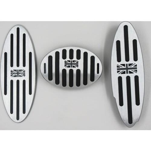 Car shape stainless steel Fuel Brake Footrest Pedal AT/MT for BMW MINI Cooper JCW S R55 R56 R60 R61 F54 F55 F56 F60