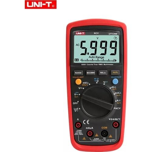 UNI-T UT139 Series Digital Multimeter Auto Range UT139E UT139C True RMS Tester Handheld 6000 Count Voltmeter