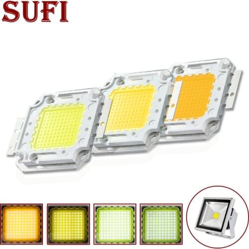 COB LED Light Beads 12V 36V LED Chip 20W 30W 50W 100W Bulb Lamp White/Warm White Cool White for DIY Spotlight Square Floodlight