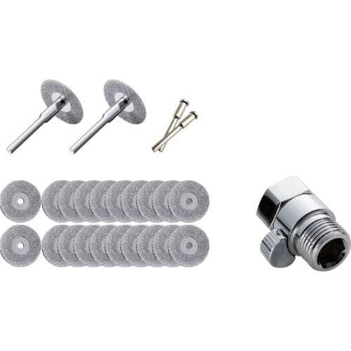 20 Pieces 22 mm Diamond Cutting Wheel Cut Off Discs & 1x Quality Hand Shower and Bidet Flow Control Valve