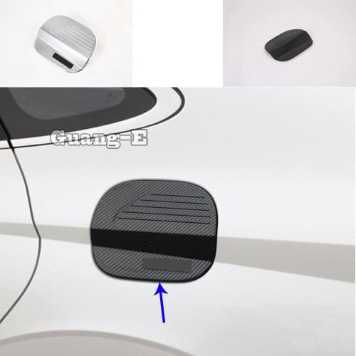 For Hyundai Sonata DN8 10Th 2020 2021 Car Sticker Body Gas/Fuel/Oil Tank Cover Cap ABS Chrome/Carbon Fiber Auto Parts 1pcs