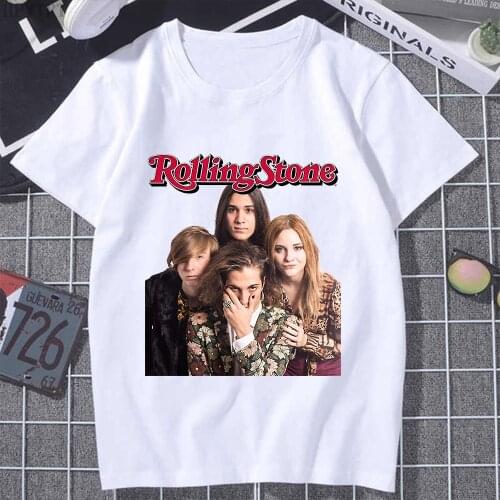 Fashion Mens T-shirts Maneskin Print Summer White Tshirt O-neck Short Sleeve Unisex Casual Clothes Couples Streetwear Tees Male