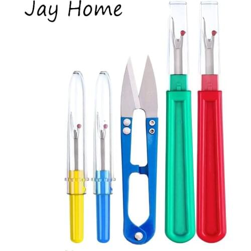 2Pcs Sewing Seam Ripper Thread Seam Remover Stitch Unpicker Thread Cutter Tool with Trimming Scissors DIY Quilting Sewing Tools