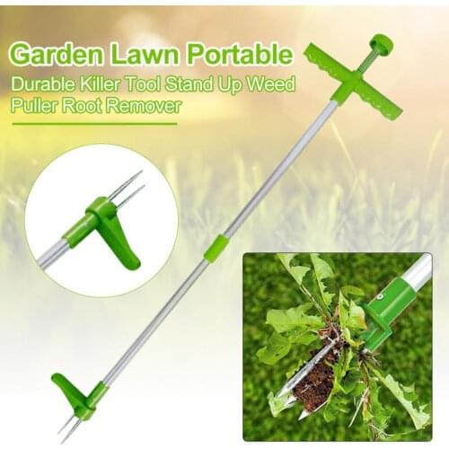 Root Remover Outdoor Killer Tool Claw Weeder Portable Manual Garden Lawn Long Handled Aluminum Stand Up Weed Puller Lightweight