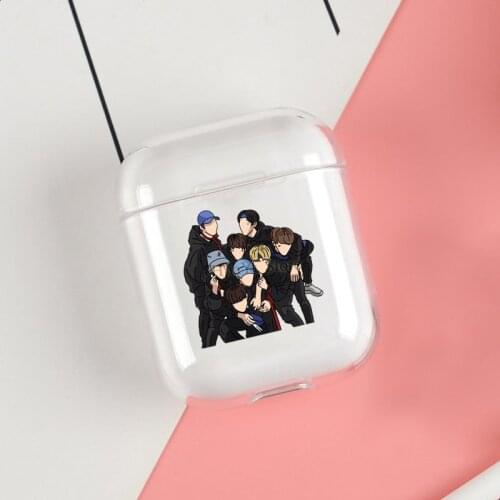 KPOP STRAY KIDS SKZ Clear Cases For Apple Airpods 1 2 Earphone Bluetooth Wireless Cover For Airpods 2 1 Coque