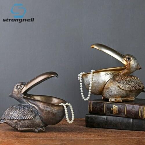 Strongwell European Nordic Creative Home Decoration Antique Toucan Organizer Furnishings Living Room Porch Key Storage Ornament