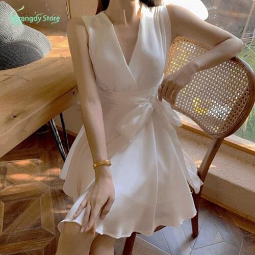 Harajuku Summer Dress Aesthetic Clothes Vintage Elegant Dresses For Women Sexy Mini Skirts Korean Fashion Cottagecore