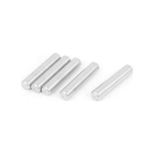 M8X 10/12/16/20/25/30/35/40/45/50MM Length 304 Stainless Steel Dowel Pins Fasten Elements Silver Tone 5pcs
