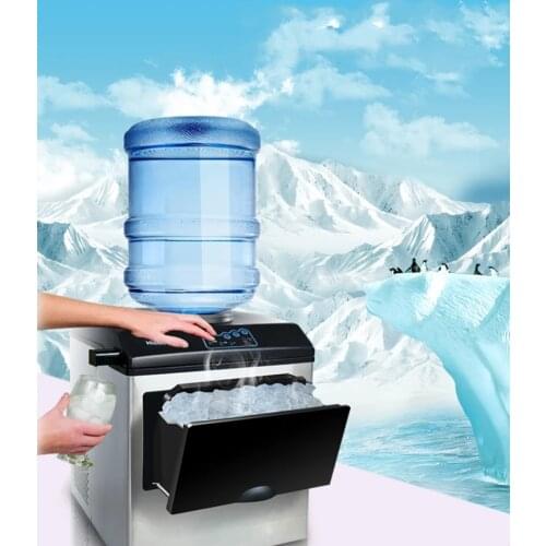 Factory Price Ice Cube Making Machine Electric Bullet Ice Maker Machine Desktop Barreled Water Inflow
