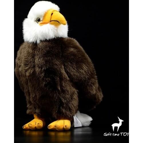 Nice stuffed Plush animal Doll Toys Real life Birds Whitehead Sea Dolls Toy America Raptor present Decoration