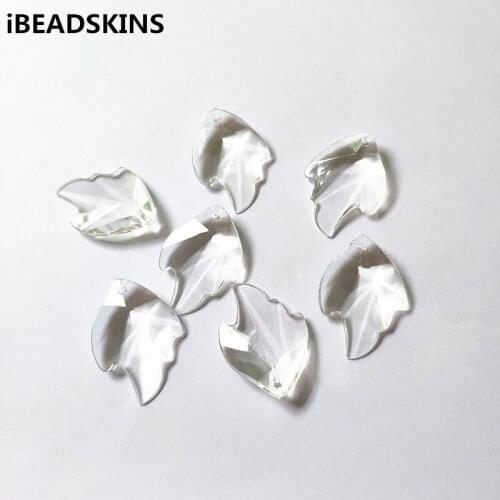 New arrival! 38x27mm 150pcs Clear acrylic Feather shape Beads for Necklace,Earrings parts,hand Made Jewelry DIY