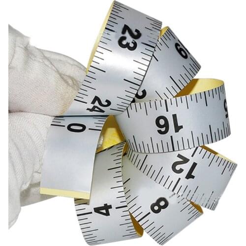 62KC 40 Inch Self-Adhesive Measuring Tape Left to Right Reading Measuring Tape Double Scale Stick on Workbench Ruler