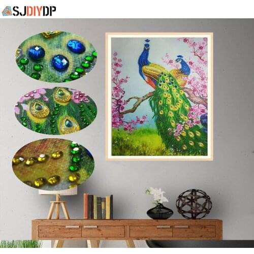 SJDIYDP 5D Diamond Painting Cross Ctitch Kits Diamond Mosaic Embroidery Animal Special Shaped Rhinestone Crystal Home Decoration