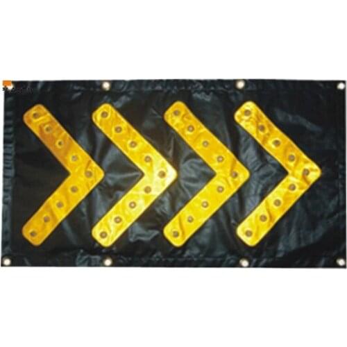46cm*85cm foldable LED traffic guidance PVC direction arrow safety warning flashing lights Magnetic suction LED guidepost