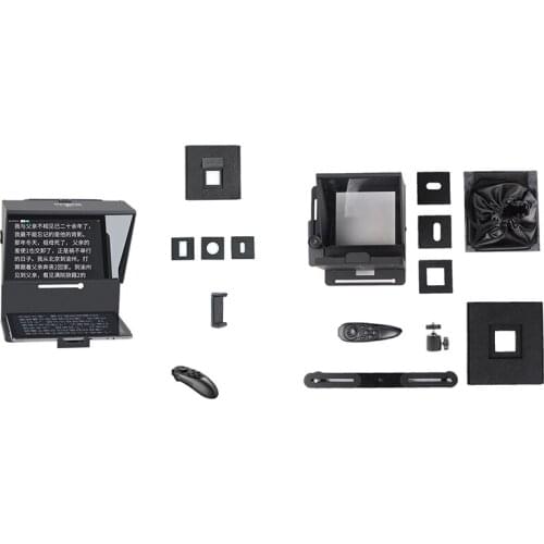 Teleprompter,Teleprompter with Remote Control Portable Teleprompter for Mobile DSLR Camera Live Broadcast Recording