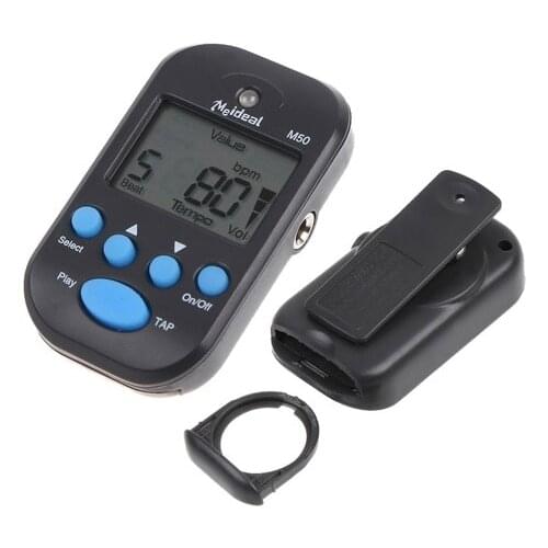 Top Quality LCD Digital Beat Tempo Mini Metronome Black Guitar Parts & Accessories Wholesale Price