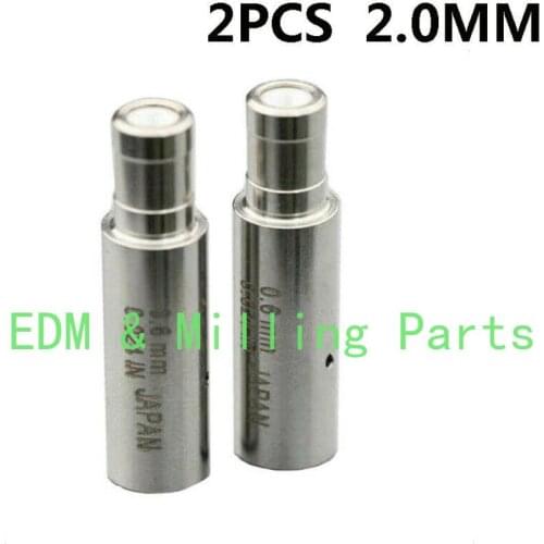 2PCS CNC EDM Wire Cut Machine Parts 2.0MM White Ceramic Electrode Guide For EDM Wire Cut Mill Part